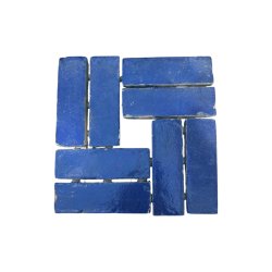 Matériaux d'antan : ZELLIGE BLEU 14,5x4,5x2,5