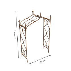 Matériaux d'Antan : ARCHE DOUBLE FLEUR DE LYS H253