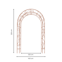 Matériaux d'Antan : ARCHE A VOLUTES EN FER H236