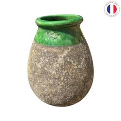 Matériaux d'antan : JARRE BIOT GOUTTE COL VERT H92
