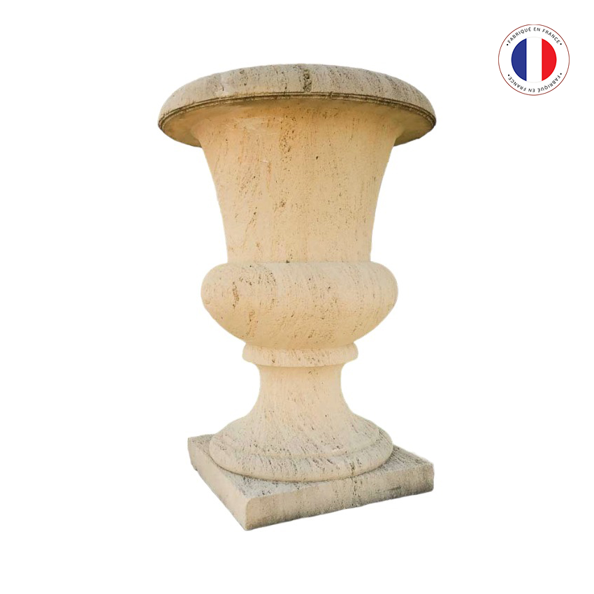 Matériaux d'Antan : VASE MEDICIS EN PIERRE SAVONNIERE H105