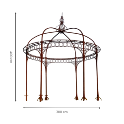 Matériaux d'Antan : KIOSQUE 6 PANS EN FER H400