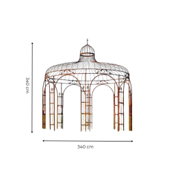 Matériaux d'Antan : KIOSQUE EN FER 8 PANS D340