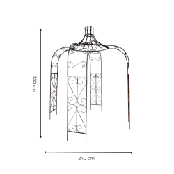 Matériaux d'Antan : KIOSQUE ROND FERRONNERIE H340