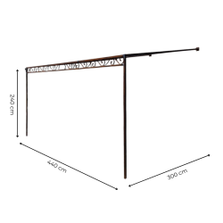 Matériaux d'Antan : PERGOLA FERRONNERIE H240