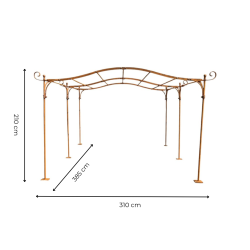Matériaux d'antan : PERGOLA / ABRI VOITURE FERRONNERIE L385