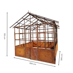 Matériaux d'antan : SERRE DE JARDIN METAL BRUT H315