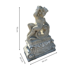 Matériaux d'Antan : STATUE PUTTO AUTOMNE H78