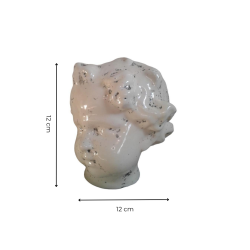 Matériaux d'Antan : PETITE TETE ANGE EMAILLEE
