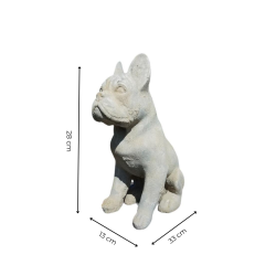 Matériaux d'Antan : STATUE CHIEN BOULEDOGUE H28