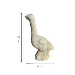 Matériaux d'Antan : STATUE OIE EN PIERRE H57