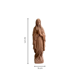 Matériaux d'Antan : STATUE DE LA VIERGE EN PRIERE H39