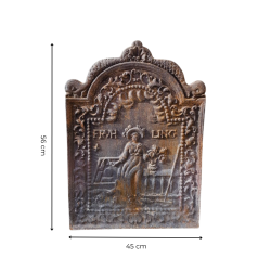 Matériaux d'Antan : PLAQUE CHEMINÉE DAME H45