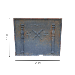 Matériaux d'Antan : PLAQUE DE CHEMINEE EN FONTE H70