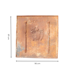 Matériaux d'Antan : PLAQUE DE CHEMINEE H97