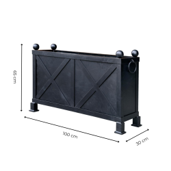 Matériaux d'Antan : JARDINIERE RECTANGULAIRE 100X30CM