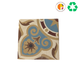 Matériaux d'Antan : LOT DE CARREAUX CIMENT A MOTIF (4M2)