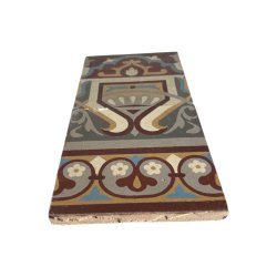 Matériaux d'Antan :  FRISE DE CARREAUX CIMENT A MOTIF (9M2)