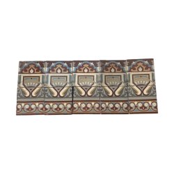 Matériaux d'Antan :  FRISE DE CARREAUX CIMENT A MOTIF (9M2)