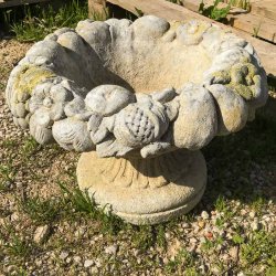 Matériaux d'Antan : VASQUE FLEURS ET FRUITS