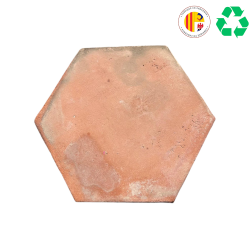 Matériaux d'antan : TOMETTE TERRE CUITE HEXAGONALE 32X3