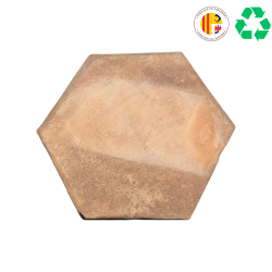 Matériaux d'antan : TOMETTE TERRE CUITE HEXAGONALE 31X3