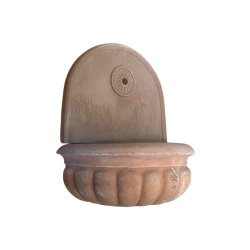 Matériaux d'antan : PETITE FONTAINE EN TERRE CUITE MURALE