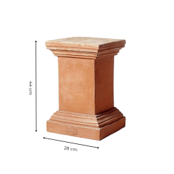 Matériaux d'antan : SOCLE COLONNE CARREE TERRE CUITE H44
