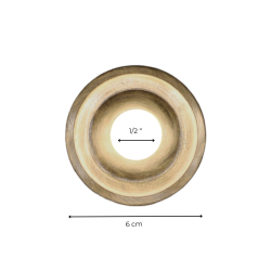 ROSACE SIMPLE RONDE 6 CM - 1/2"