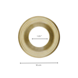 ROSACE EN LAITON 10CM - 1"1/2