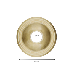 ROSACE SIMPLE RONDE 10 CM - 3/4"