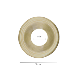 ROSACE SIMPLE RONDE 12 CM - 1"1/2