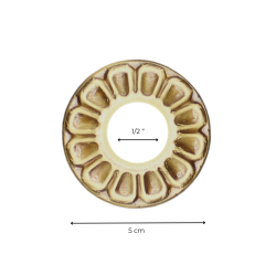 Matériaux d'Antan : ROSACE PETALE 5 CM - 1/2