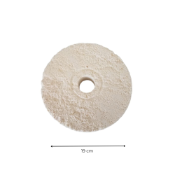 ROSACE EN PIERRE PLATE