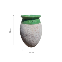 Matériaux d'Antan : JARRE OLIVE H70 VERT