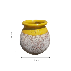 Matériaux d'Antan : JARRE GOUTTE H60 JAUNE