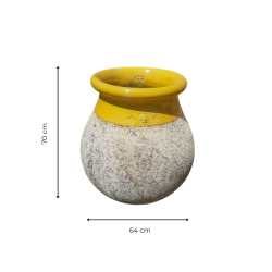 Matériaux d'Antan : JARRE GOUTTE H70 JAUNE