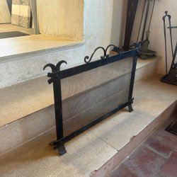 Matériaux d'antan : PARE-FEU ANCIEN DE CHEMINEE H56