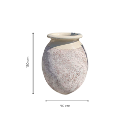 Matériaux d'Antan : JARRE OLIVE PATINE CLASSIQUE IVOIRE H130