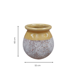 Matériaux d'Antan : JARRE GOUTTE JAUNE MIEL H60