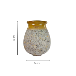 Matériaux d'antan : JARRE BIOT GOUTTE COL JAUNE H70