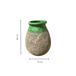 Matériaux d'antan : JARRE BIOT GOUTTE COL VERT H92