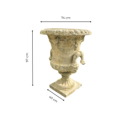 Matériaux d'Antan : VASE MEDICIS VIGNES H97