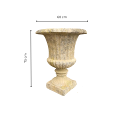 Matériaux d'Antan : VASE MEDICIS PIERRE VIEILLI H75