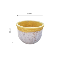 Matériaux d'Antan : PETIT BUGADIER EMAILLE JAUNE H55