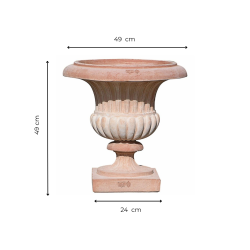 Matériaux d'Antan : VASE MEDICIS EN TERRE CUITE H49