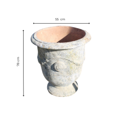 Matériaux d'Antan : VASE ANDUZE EN PIERRE RECONSTITUEE MM H78