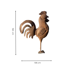 Matériaux d'Antan : GRAND COQ EN FER H160
