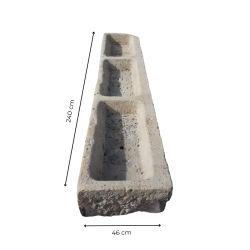 Matériaux d'Antan : AUGE 3 BACS EN PIERRE L240