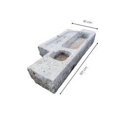 Matériaux d'Antan : AUGE 2 BACS EN PIERRE H23